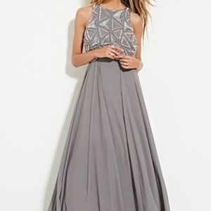 sequin chiffon dress